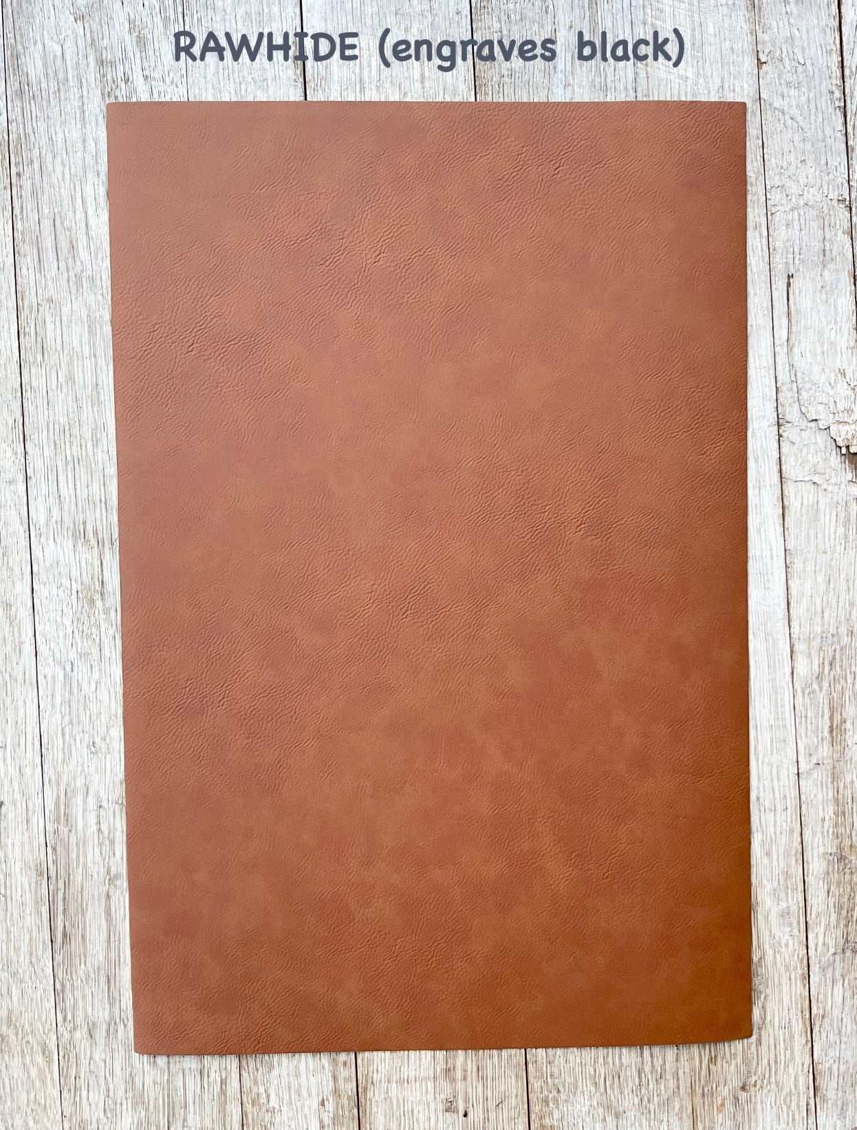 GRAY BACKING: 12x18” Laserable Leatherette Sheet