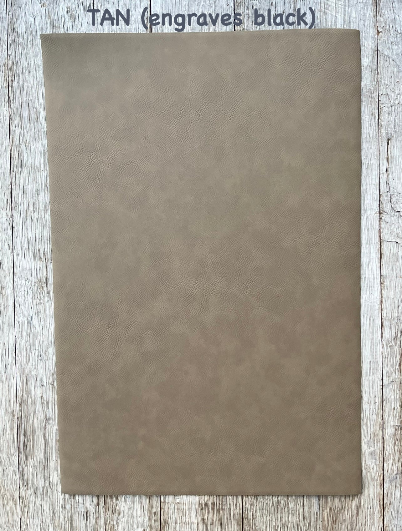 ADHESIVE BACKING: 12x18” Laserable Leatherette Sheet