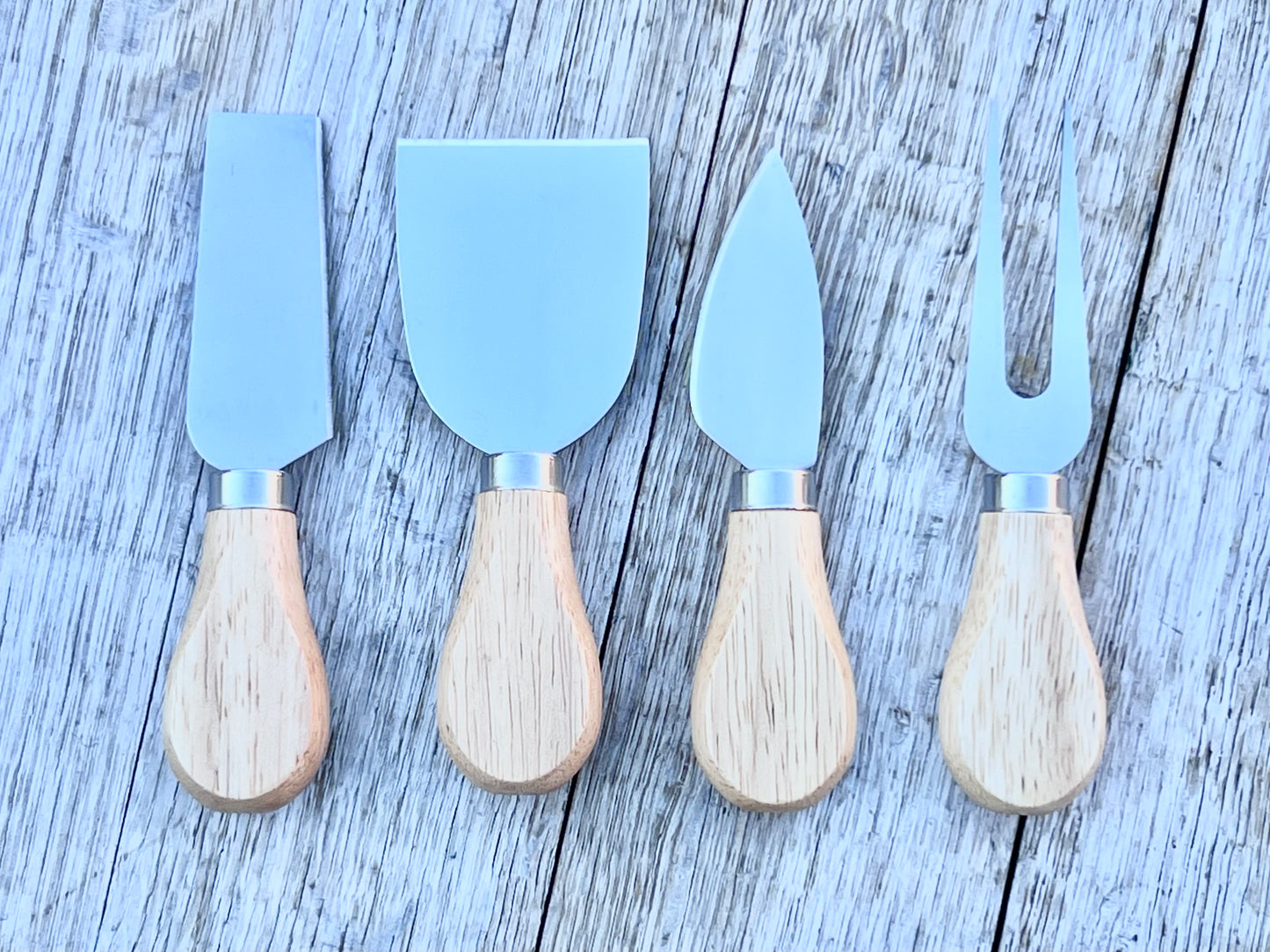 Bamboo 4-Piece Cheese Tool Set