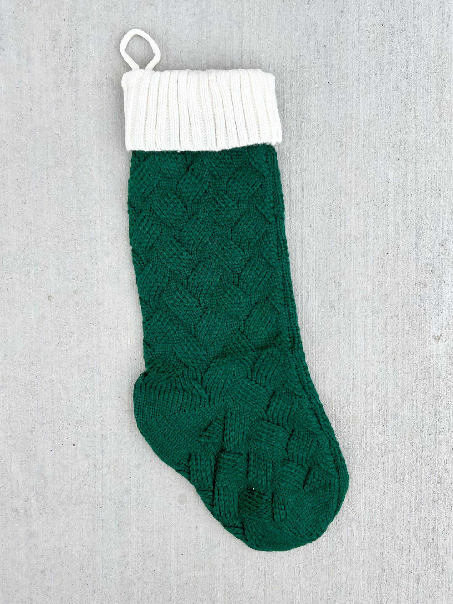 18” Cable Knit Christmas Stocking