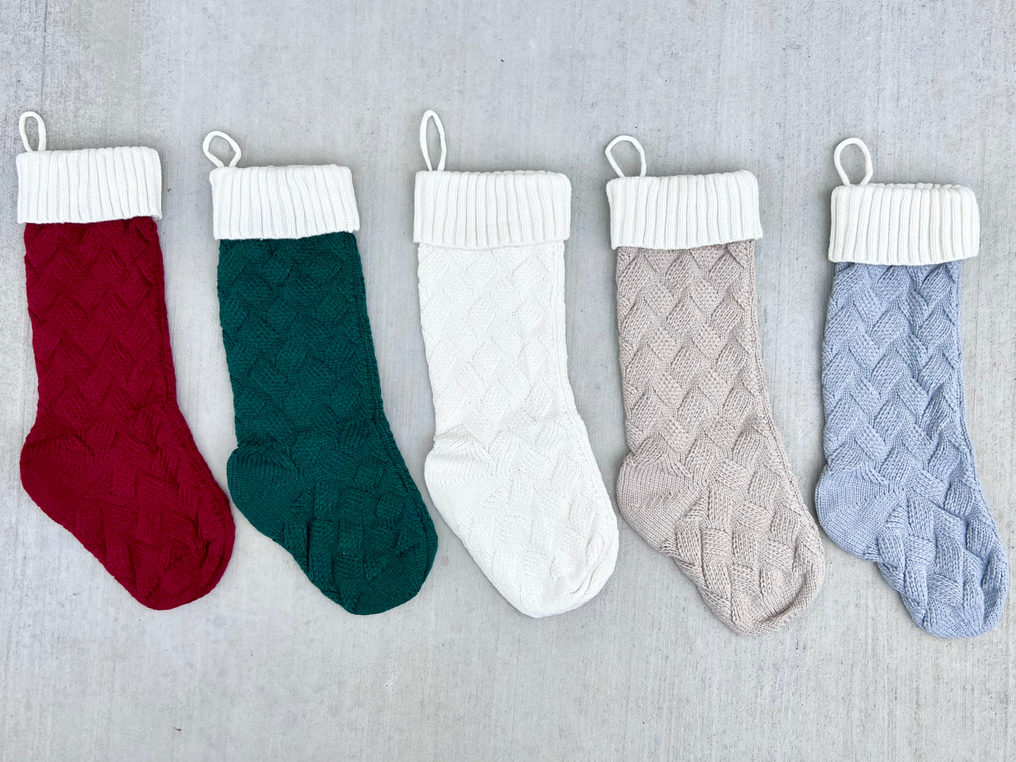 18” Cable Knit Christmas Stocking