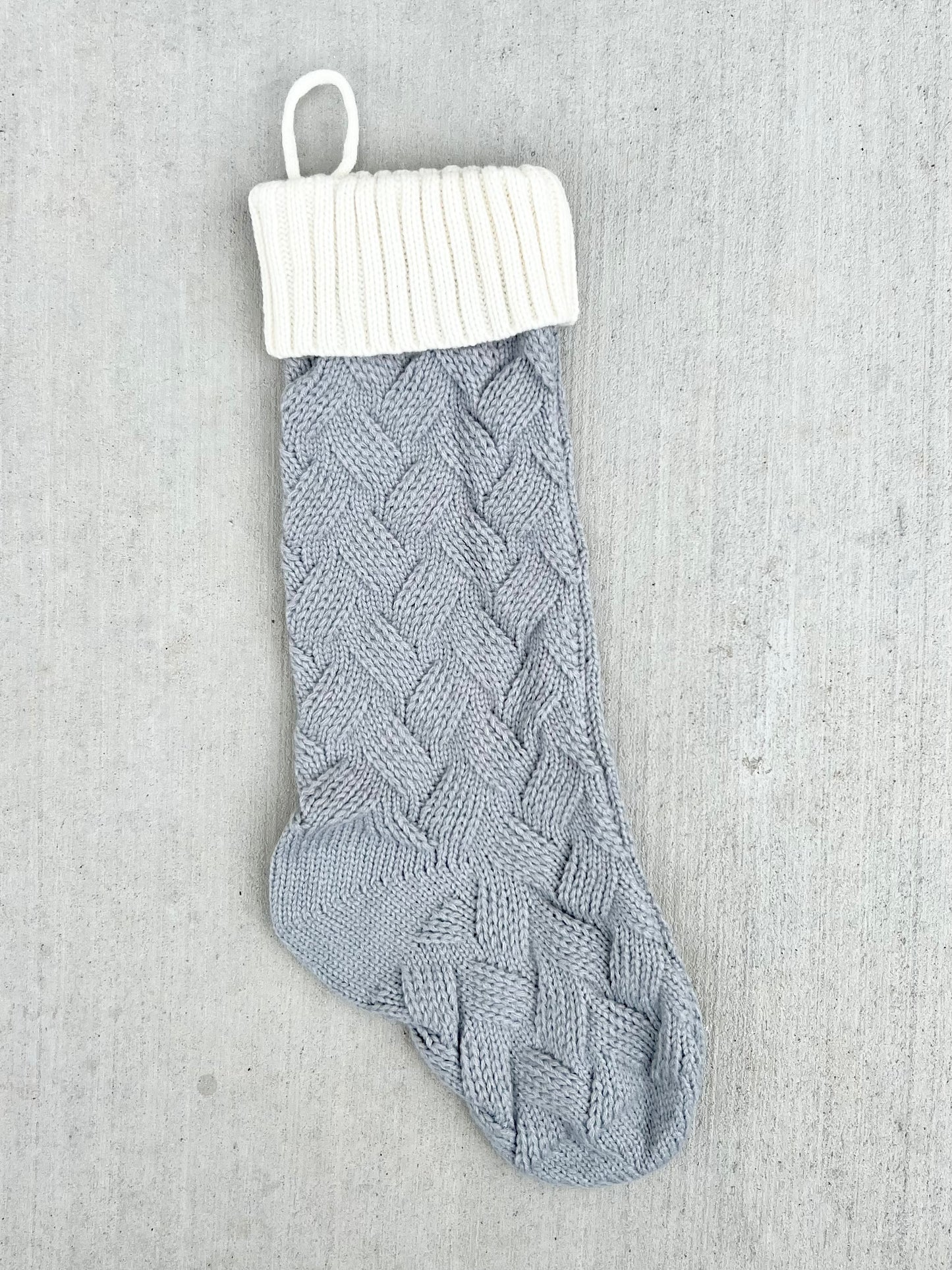 18” Cable Knit Christmas Stocking