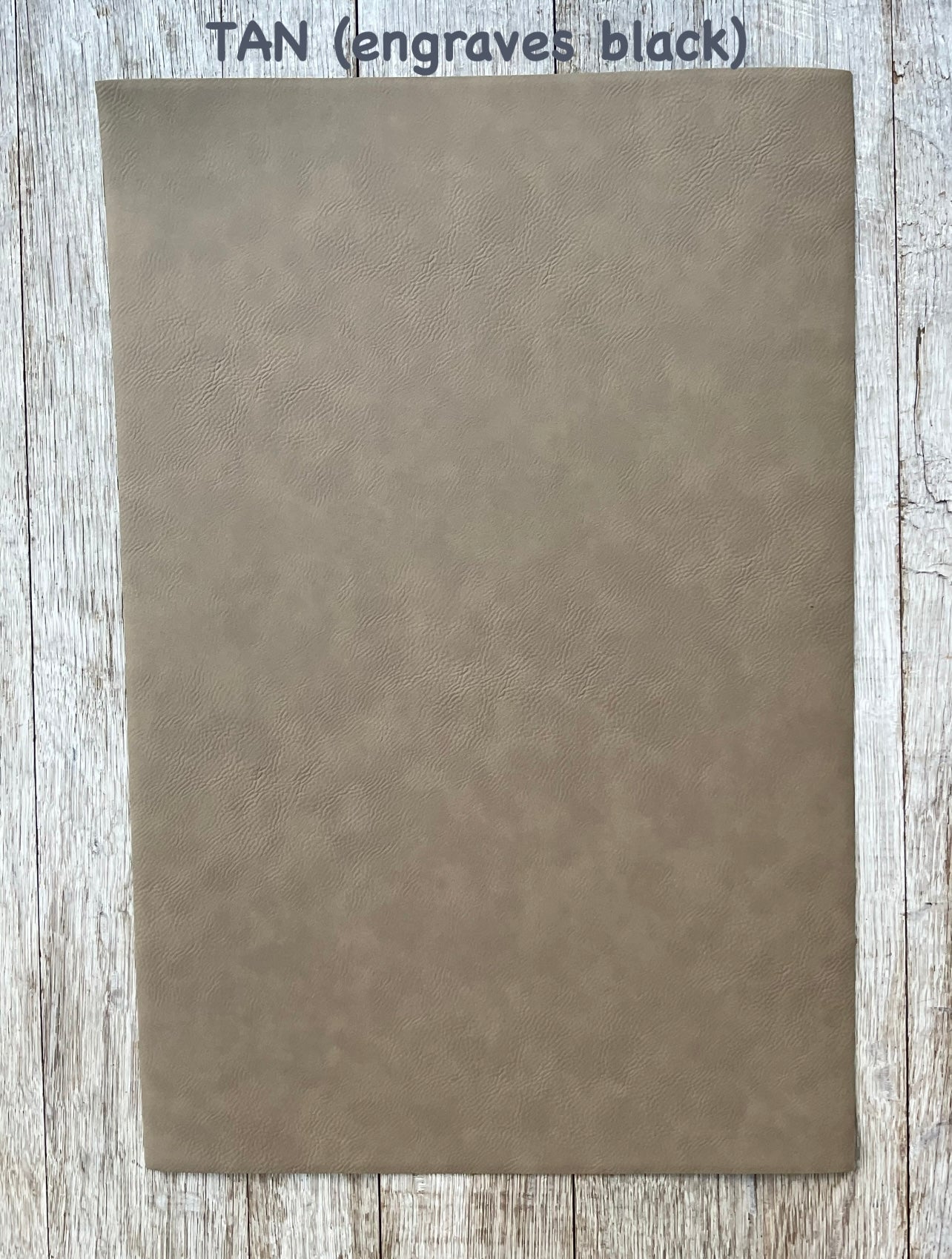 GRAY BACKING: 12x18” Laserable Leatherette Sheet