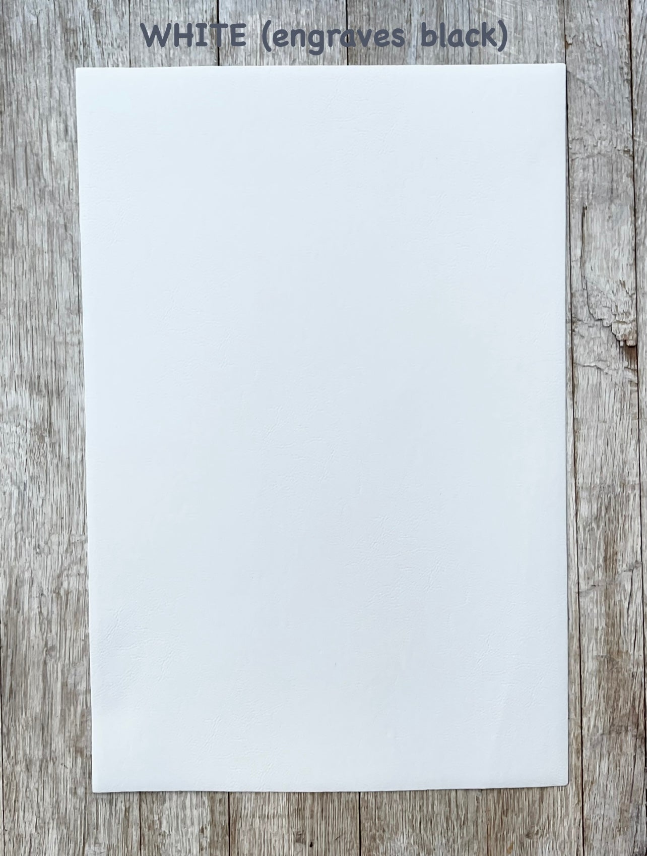 GRAY BACKING: 12x18” Laserable Leatherette Sheet