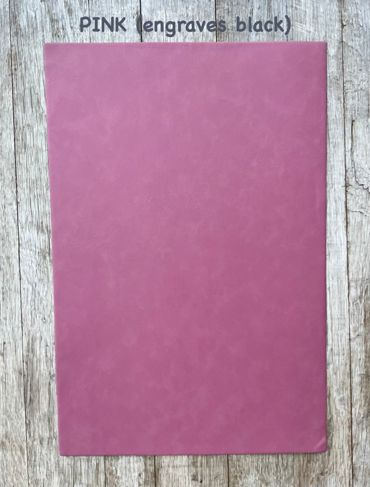 GRAY BACKING: 12x18” Laserable Leatherette Sheet