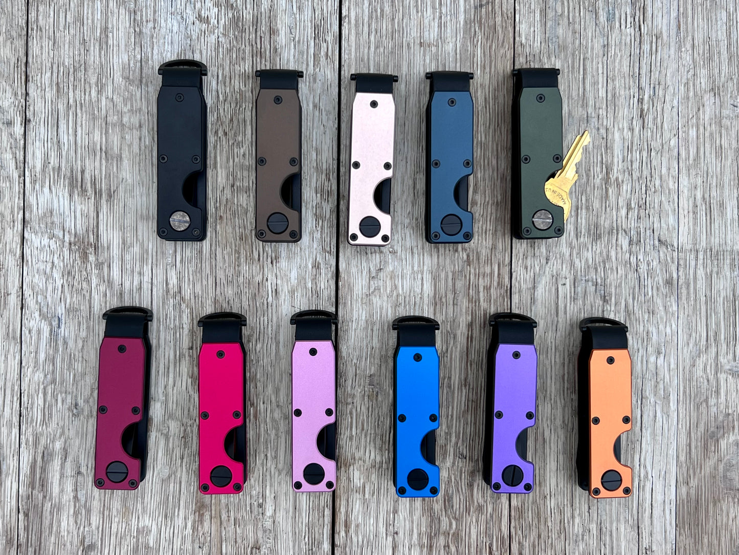 Anodized Metal Minimalist Keyholder
