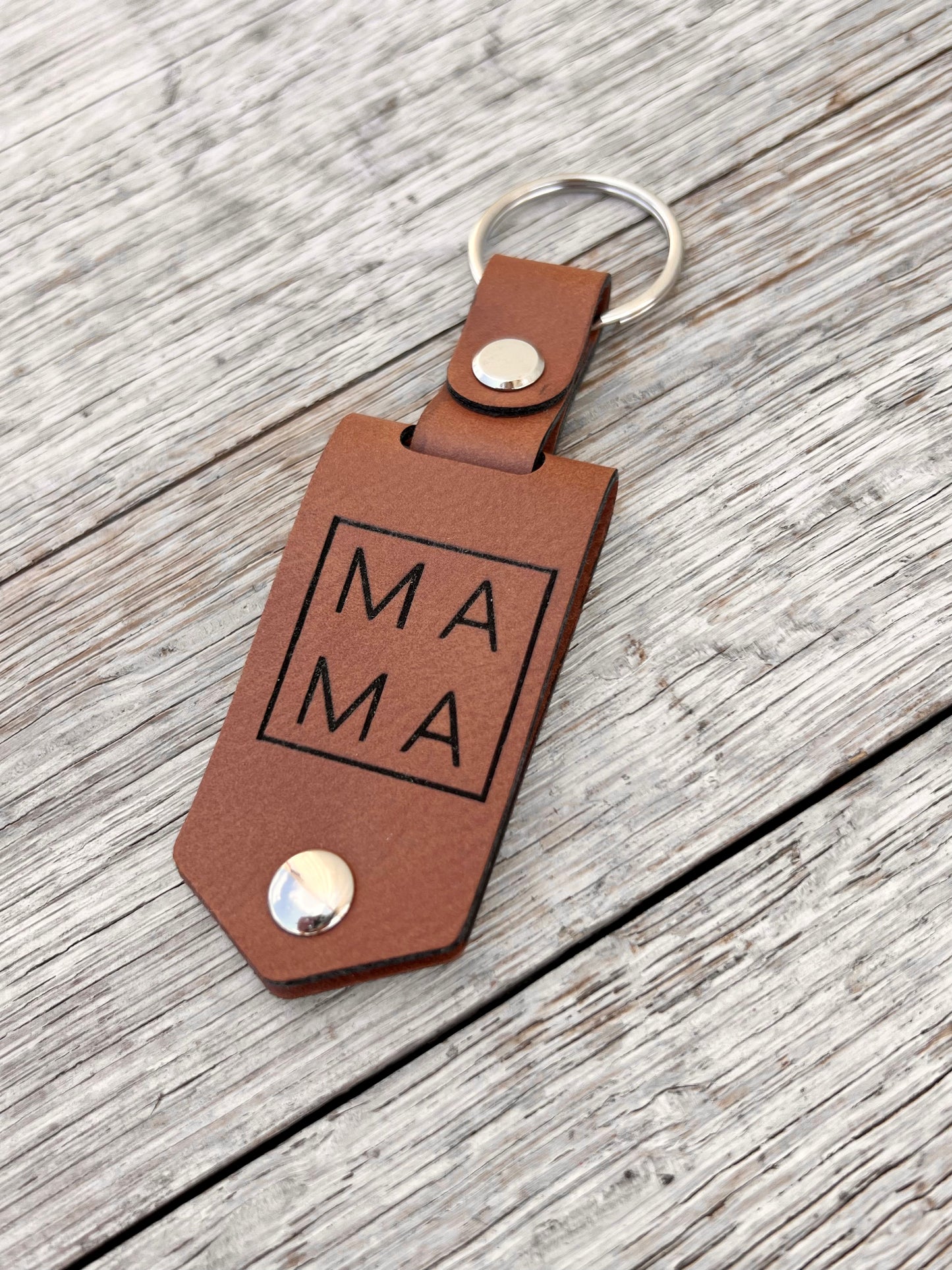 Laserable Leatherette Photo Keychain Sublimation Blank