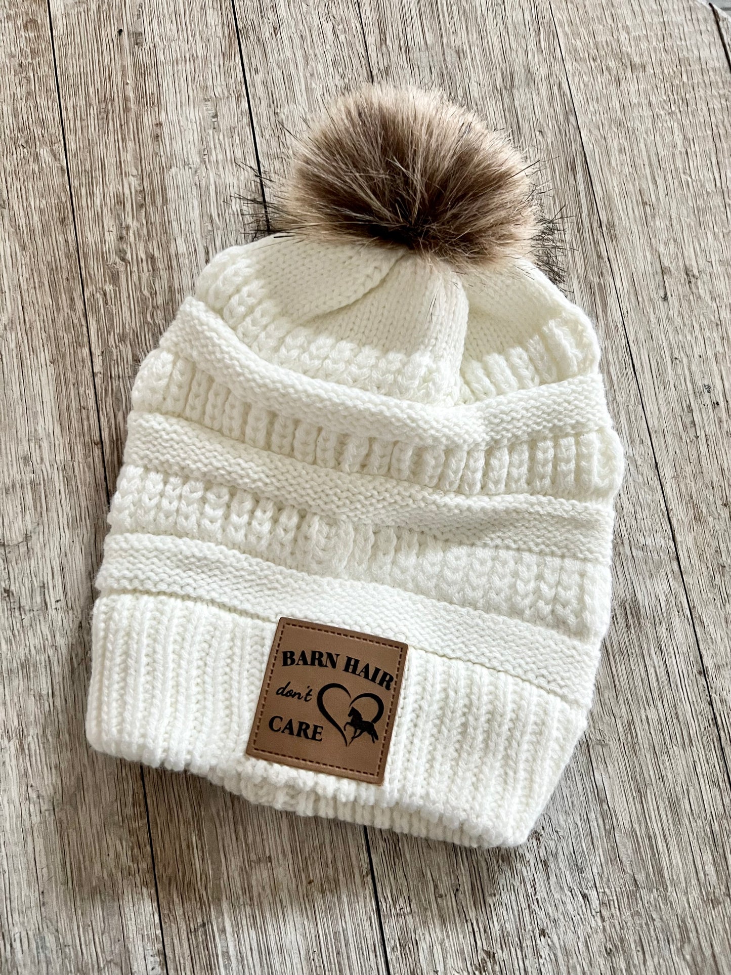 ADULT WOMEN’S - Faux Fur Pom Beanie