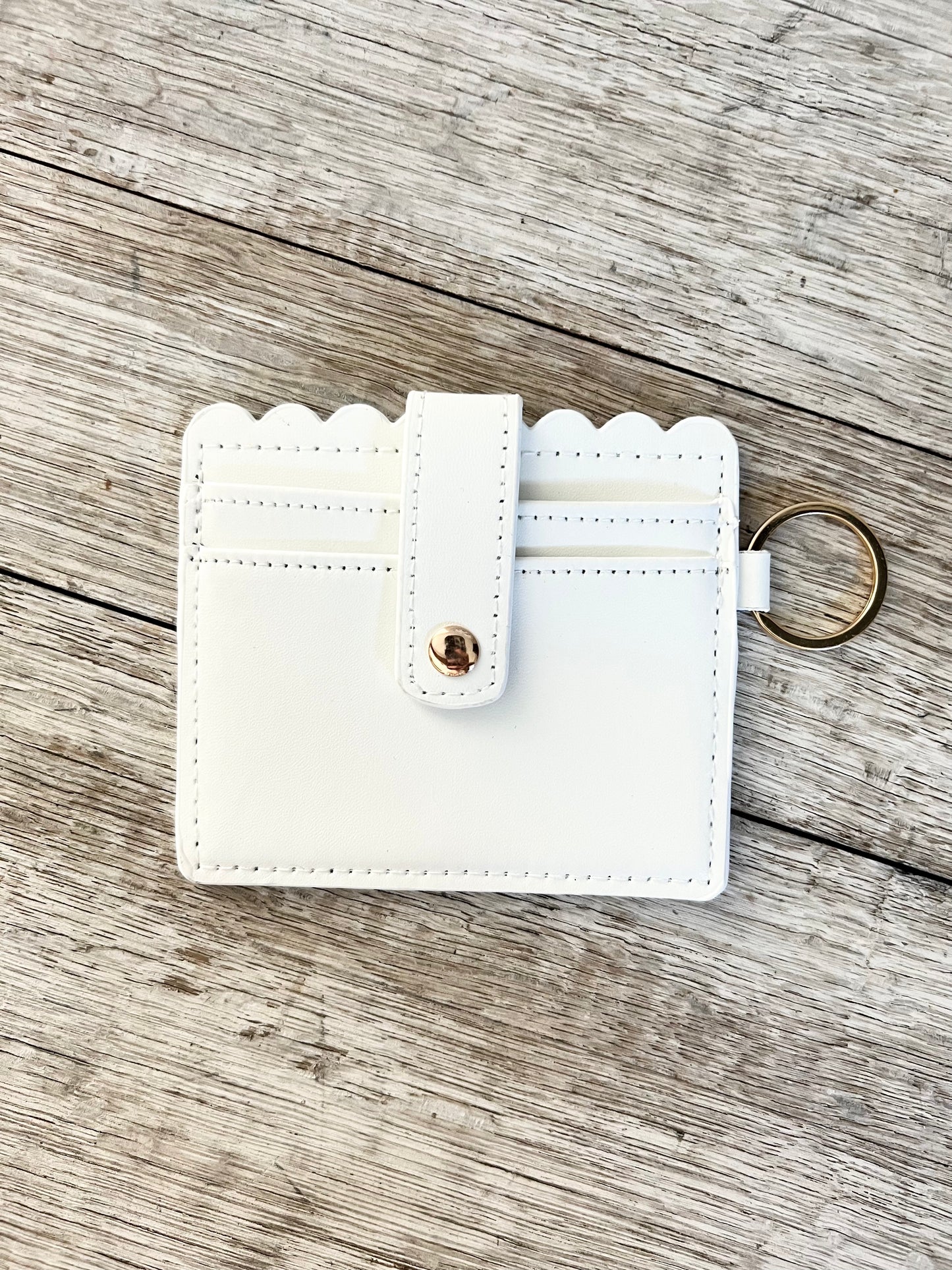 Faux Leather Wristlet Wallet
