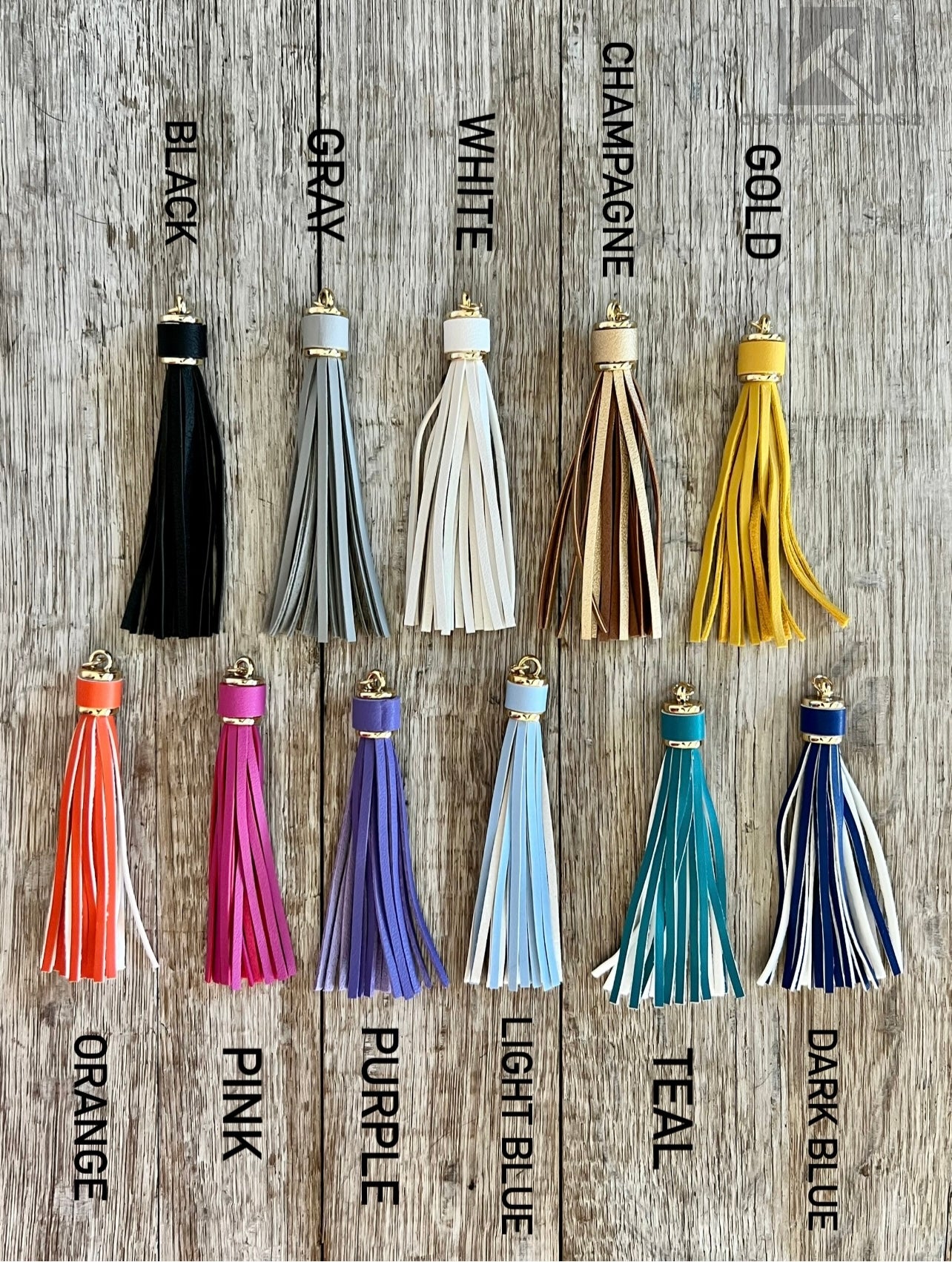 4” Faux Leather Tassel