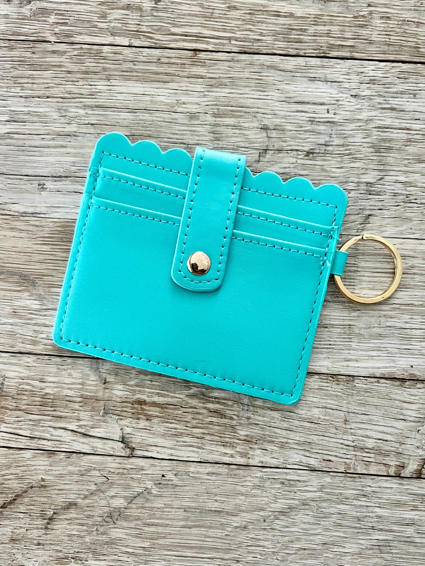 Faux Leather Wristlet Wallet