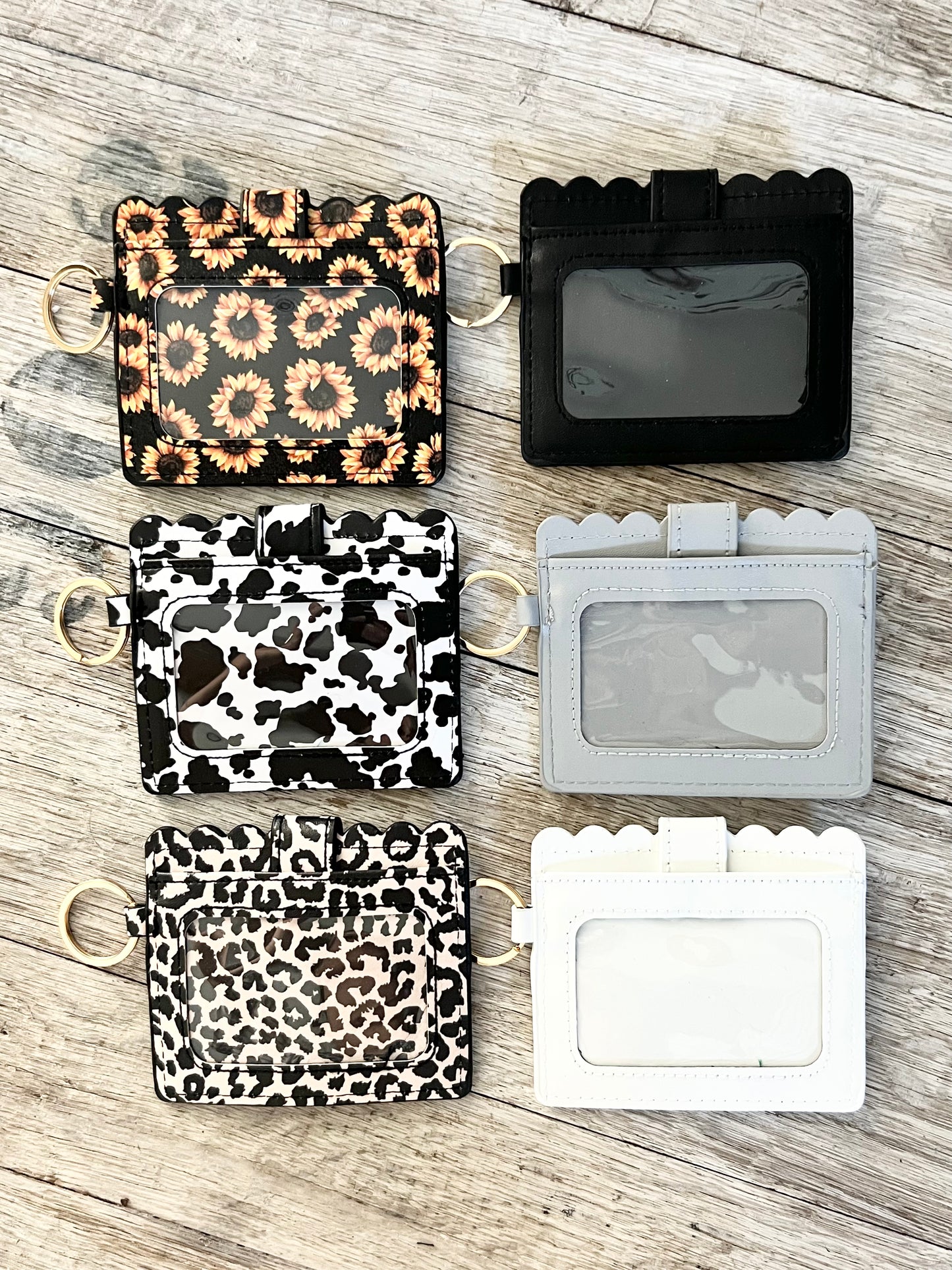 Faux Leather Wristlet Wallet
