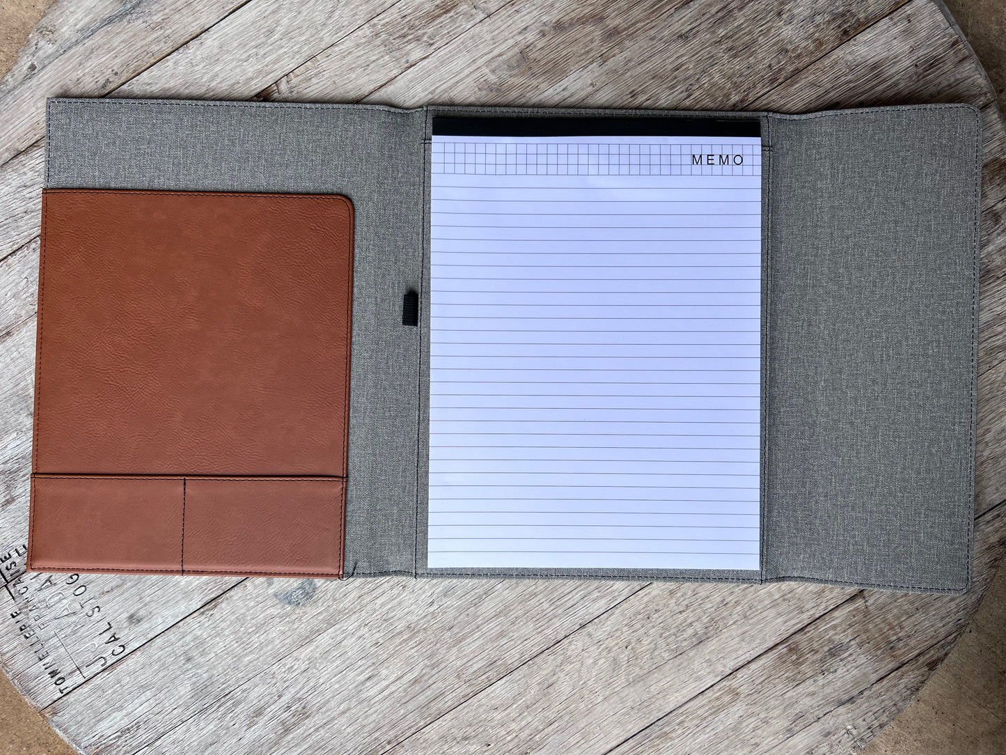 Laserable Leatherette Padfolio