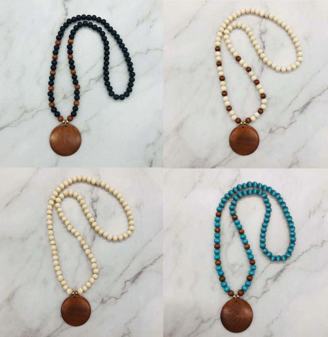 Wooden Beads Necklace