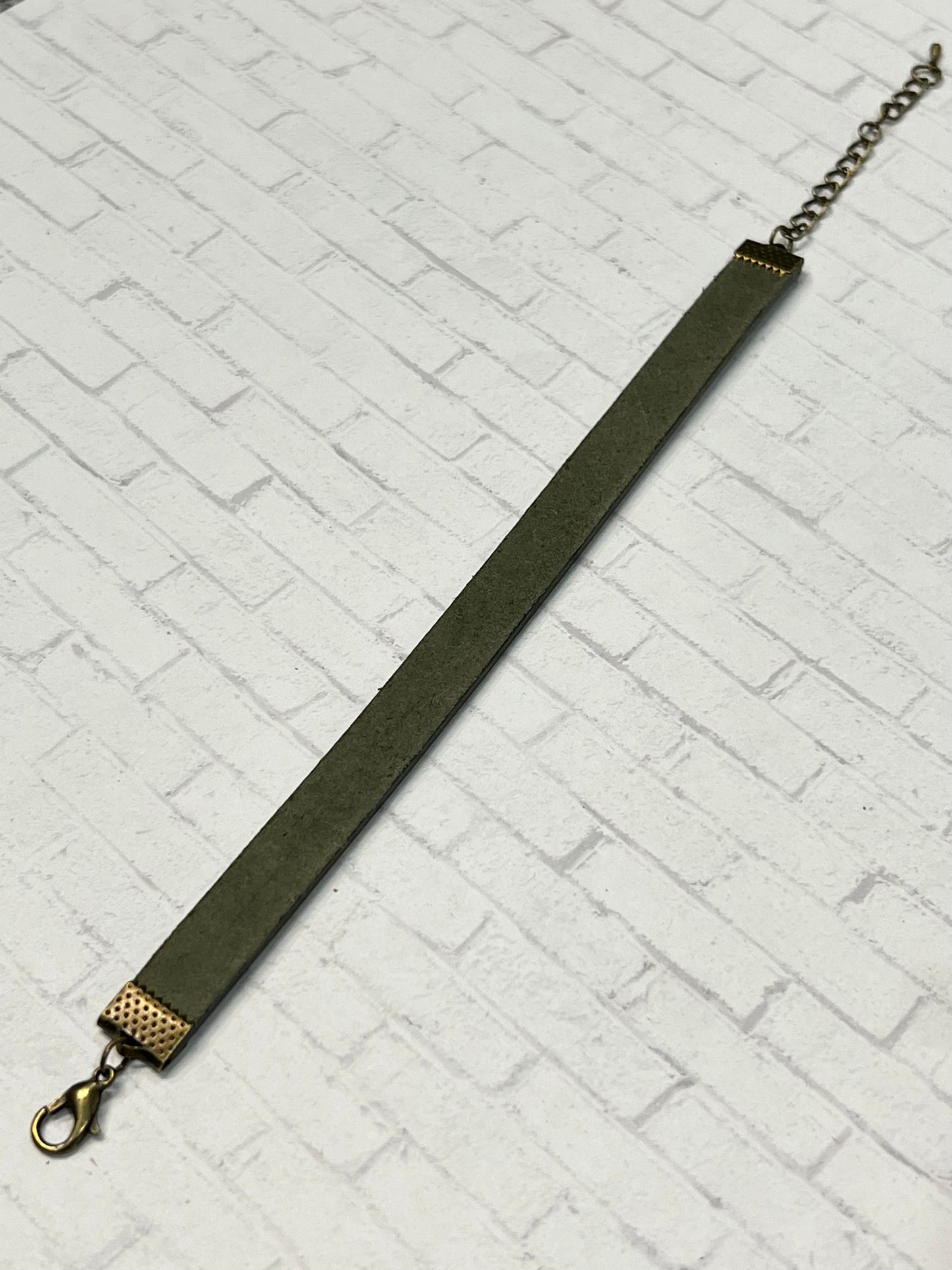 Genuine Vegetable Tanned Leather Bracelet w/buckle