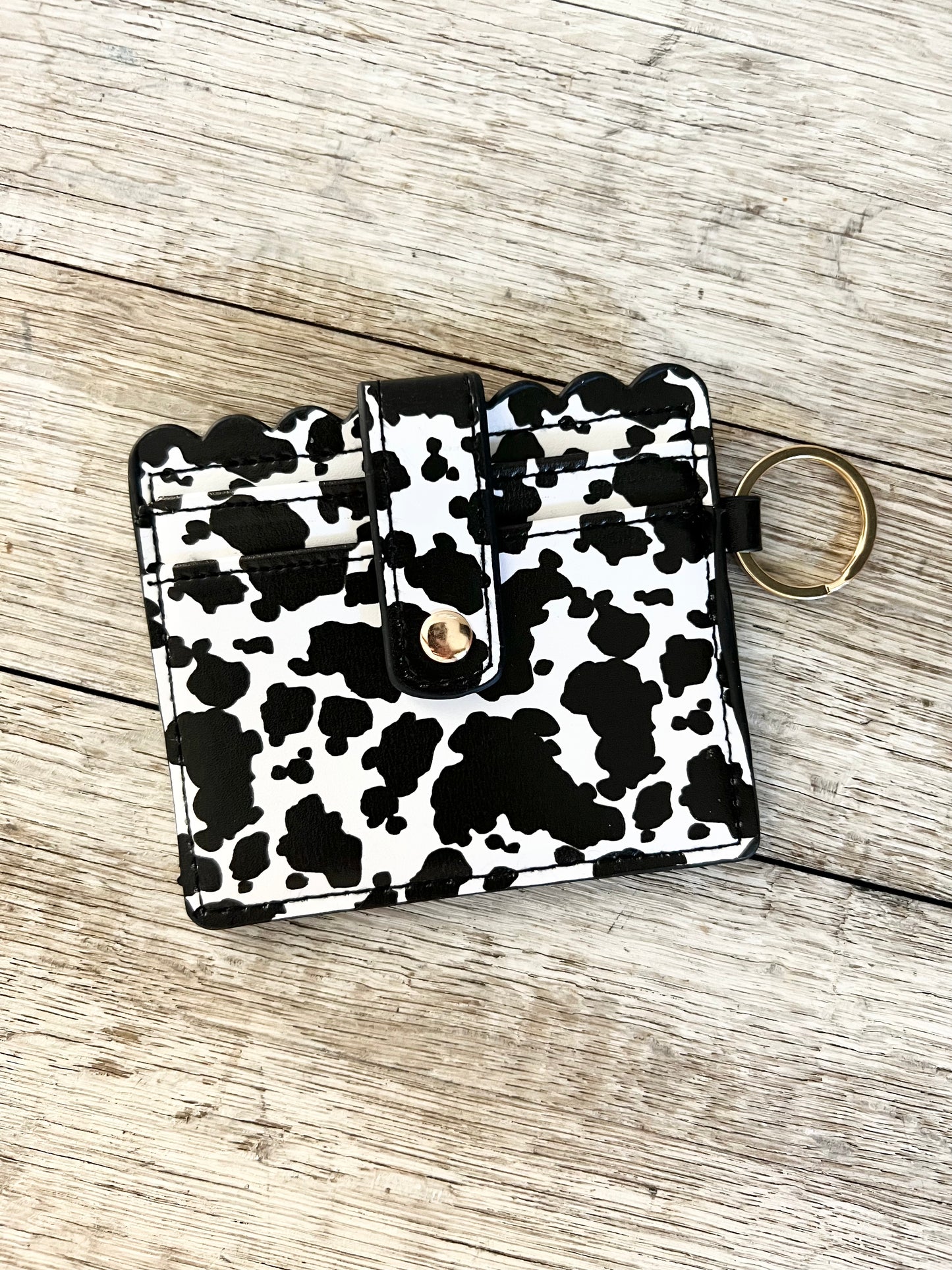 Faux Leather Wristlet Wallet