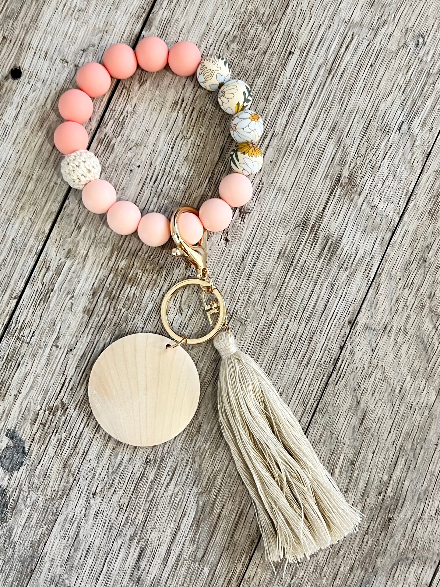 Boho Chic Silicone Beads Wristlet Blank