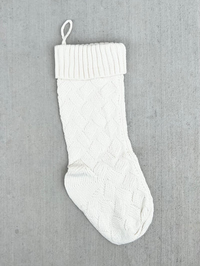18” Cable Knit Christmas Stocking