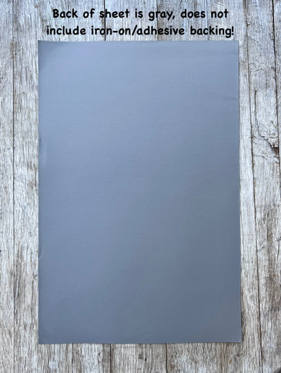 GRAY BACKING: 12x18” Laserable Leatherette Sheet