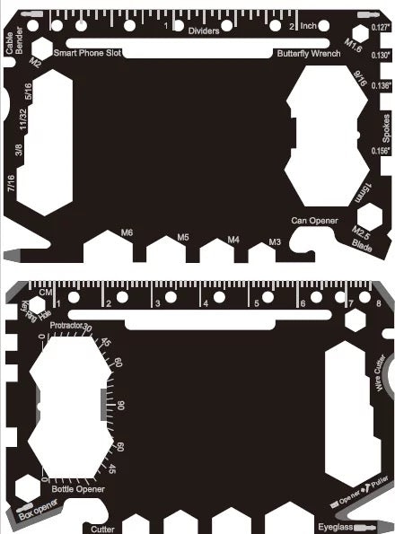 46 in 1 Tool Card Blank
