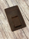 Genuine Vegetable Tanned Leather Money Clip Wallet