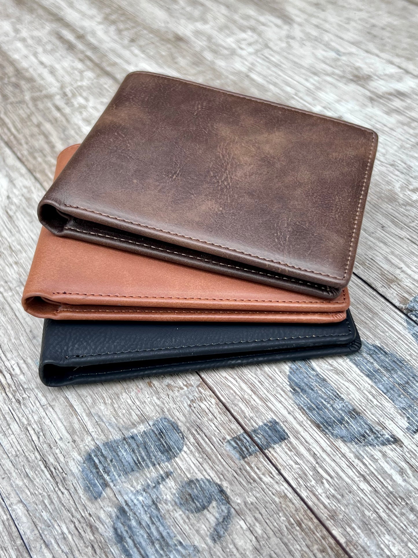 Laserable Leatherette Mens Bifold Wallet – KW Custom Creations 2