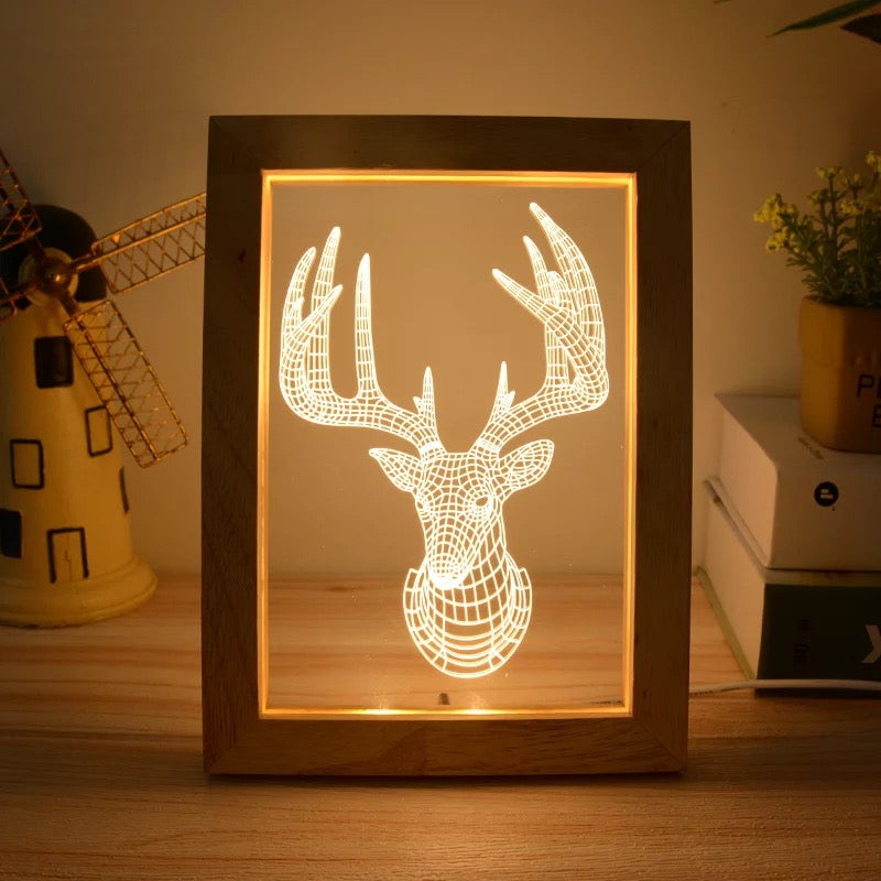 LED Warm Light Frame w/ Blank Acrylic Insert - KW Custom Creations 2