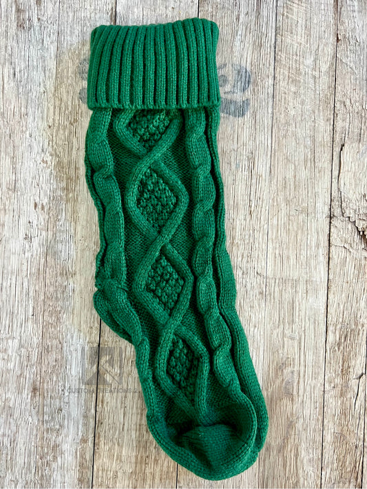 DISCONTINUED: Cable Knit Christmas Stocking