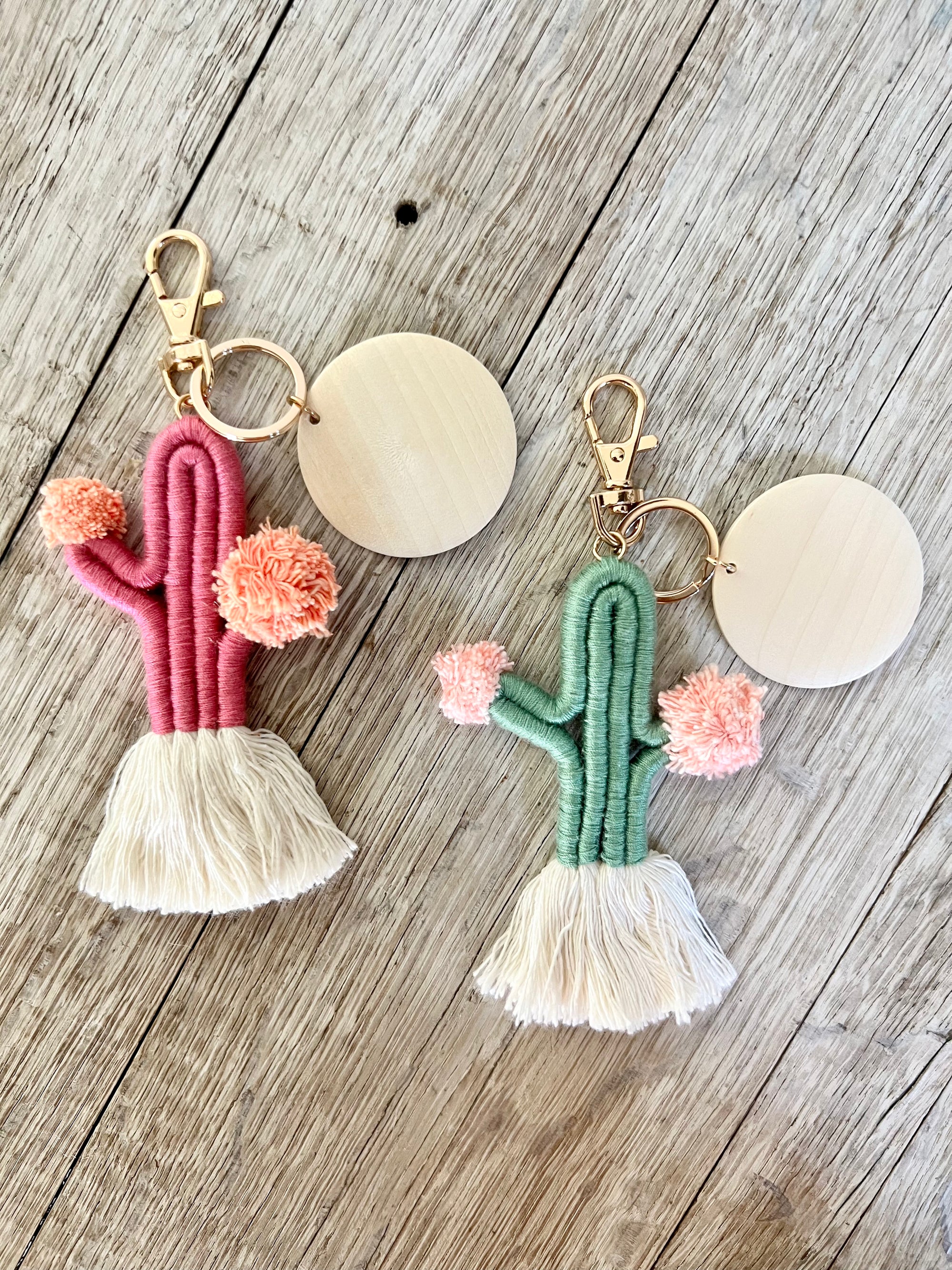 Real 2025 cactus keychain